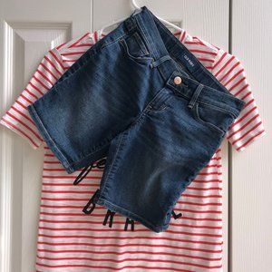 Old Navy Blue Denim Bermuda Shorts Size 8